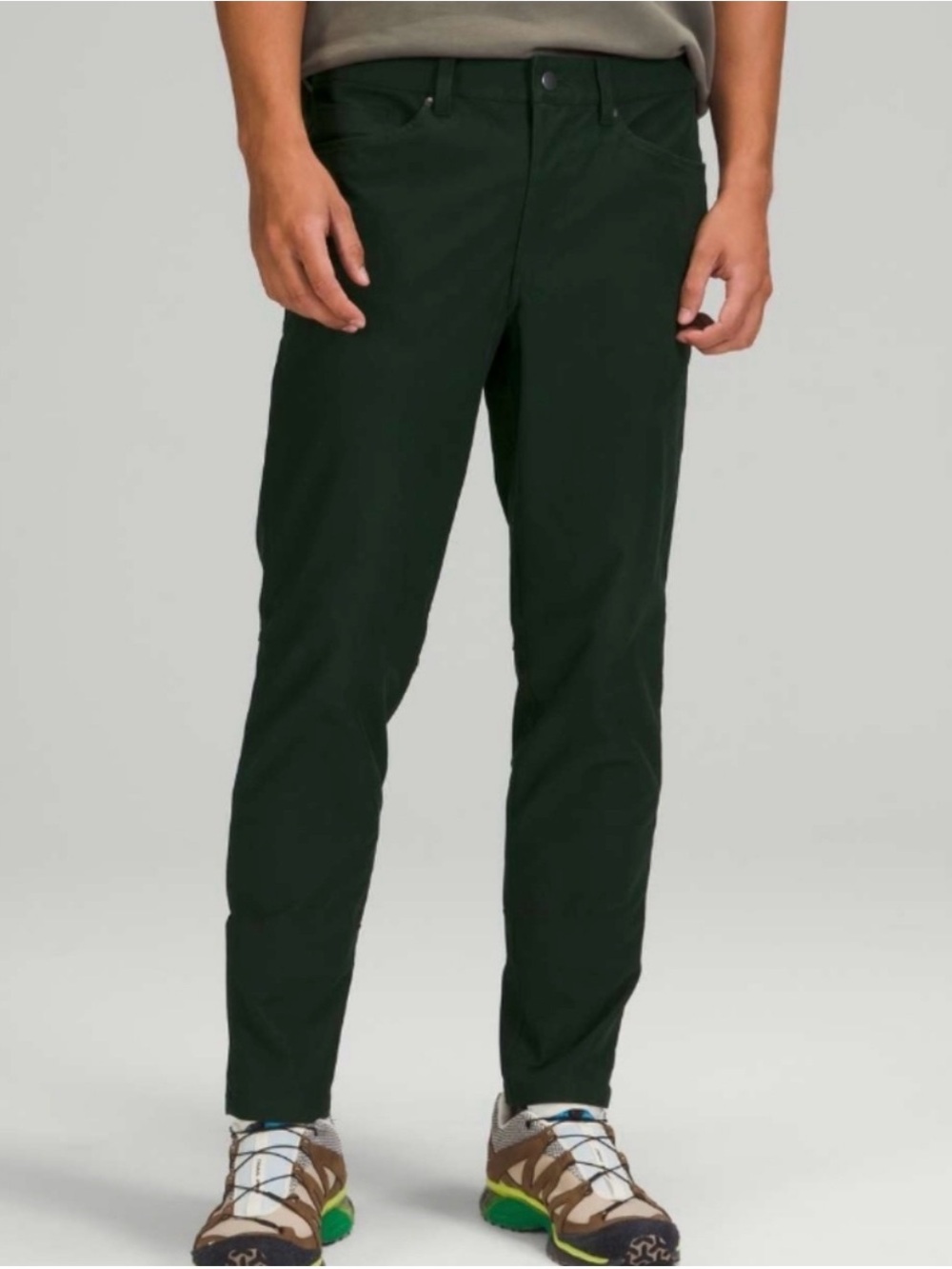 Lululemon Men's ABC Utilitech Slim Fit Pants Size 33 Dark Green